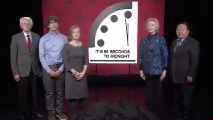 Doomsday Clock stands at 90 seconds to midnight ‘largely’ due to war in Ukraine