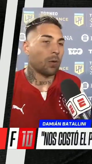 Damián Batallini entendió los sílbidos de la hinchada del Rojo