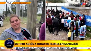 Amigos y fanáticos despiden a Huguito Flores en Santiago del Estero