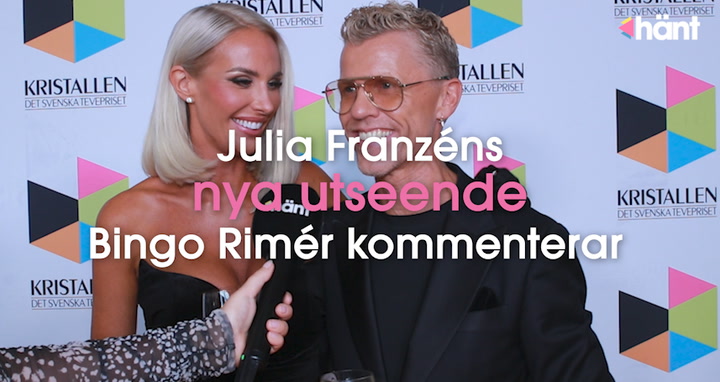Julia Franzéns nya utseende: "Jag klippte av det”