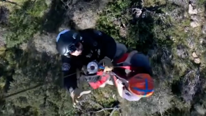 Injured lone hiker lifted to safety by helicopter from California's Napa County
