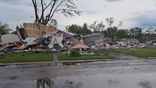 Aftermath of Michican tornadoes captured in devastating footage