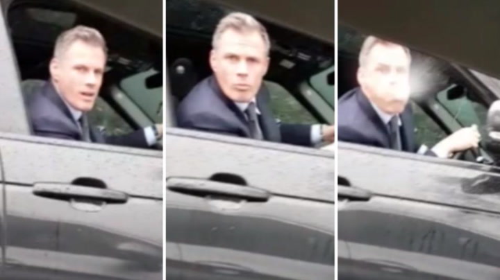 Jamie Carragher spitting: What happened? Who did he spit on? Should he be  sacked from Sky? - Daily Star
