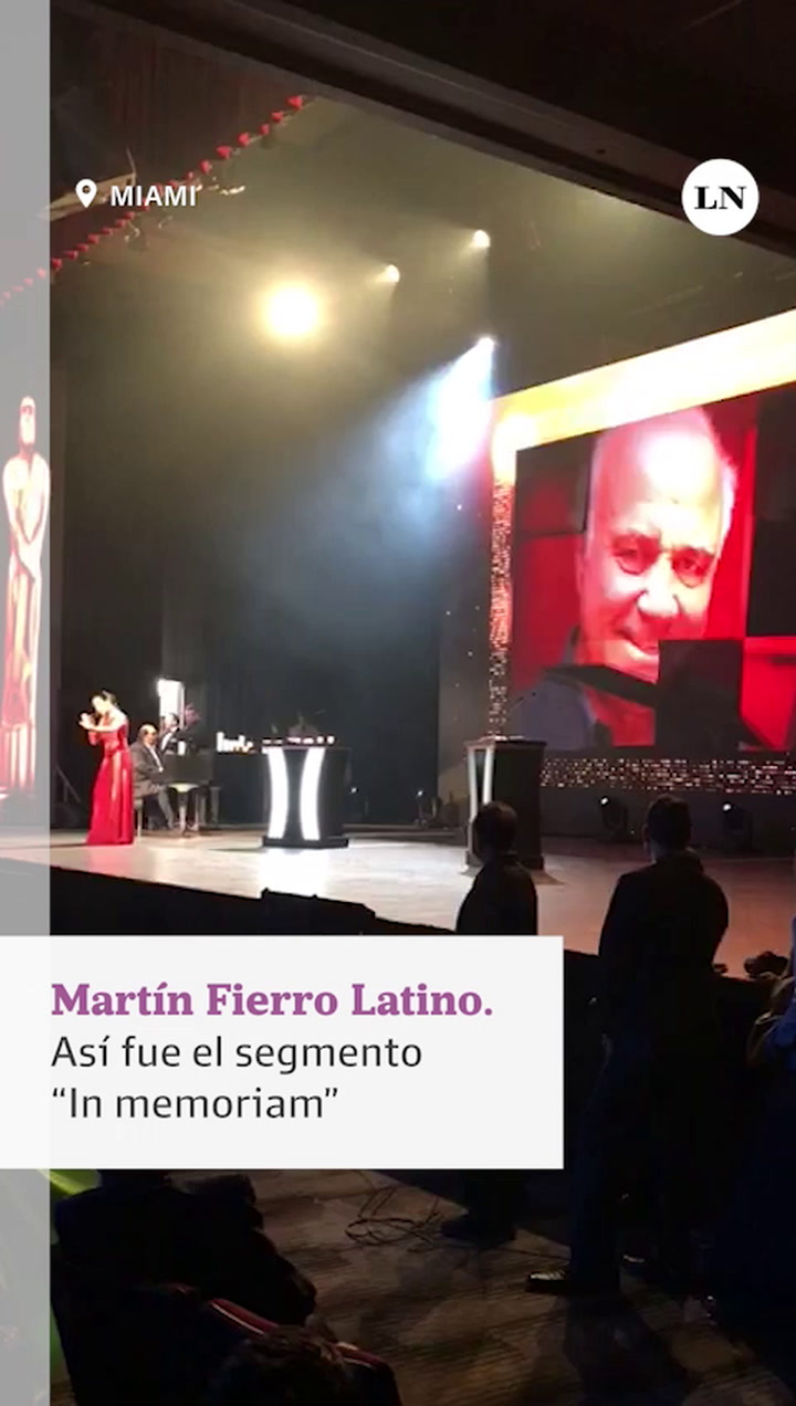 El emotivo segmento "In memoriam" de los Martín Fierro Latino