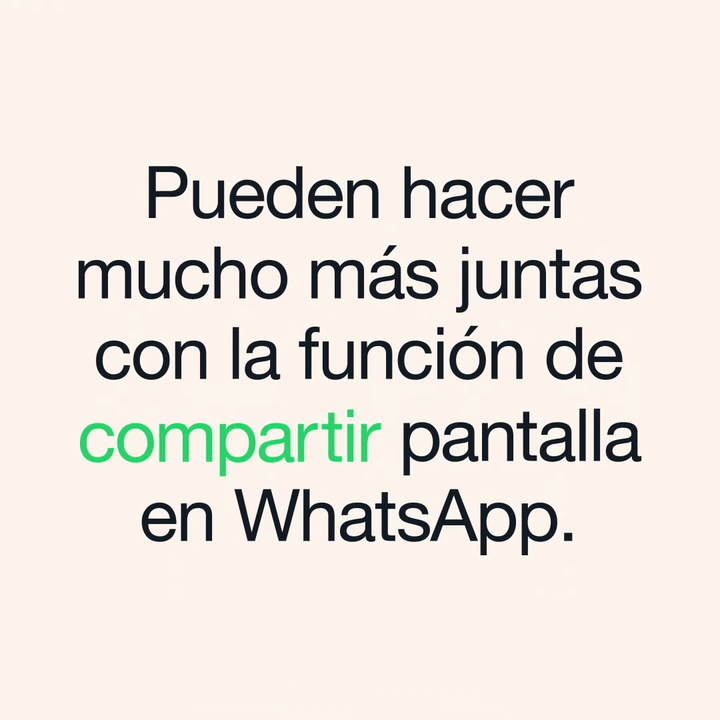 Así funciona la función de WhatsApp compartir pantalla