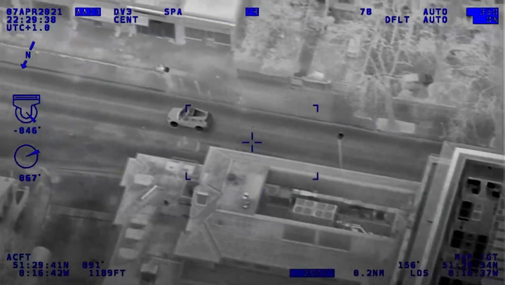 Jury shown footage of millionaire's accused murderer leading police on 135mph chase