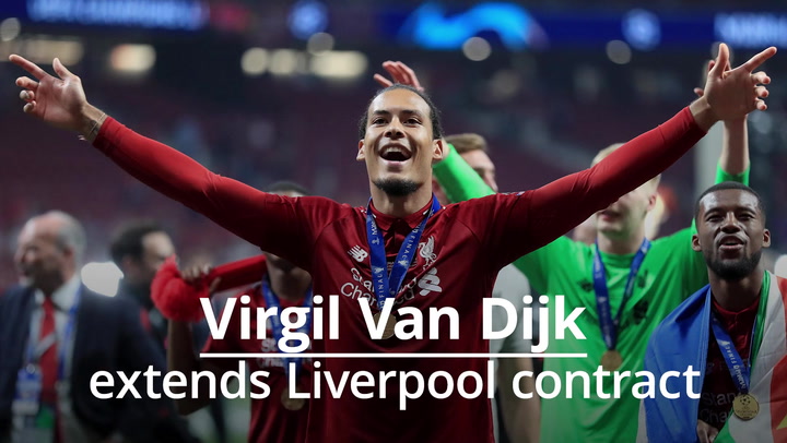 Virgil van Dijk extends Liverpool contract until 2025