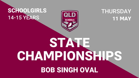 11 May - Schoolgirls State Champs - 14 -15 Year Bob Singh Oval