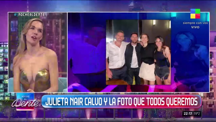 Julieta Nair Calvo habló sobre su encuentro con Messi y Antonela
