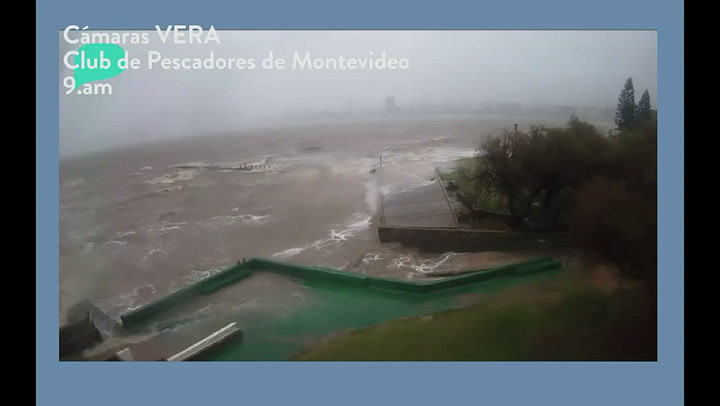 Ciclón en las costas uruguayas