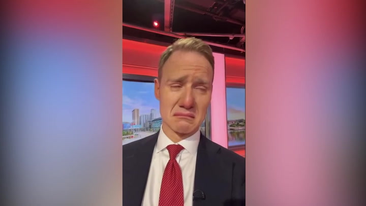 Dan Walker uses viral ‘sad face filter’ to mark final week on BBC Breakfast