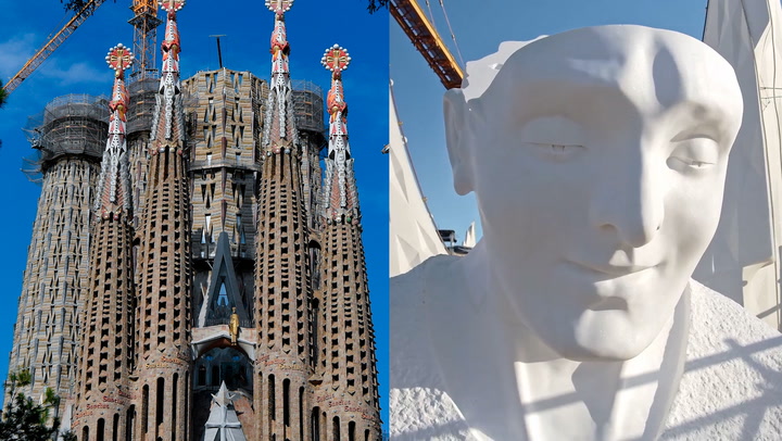 La Sagrada Familia's four towers completed more than 140 years after construction began