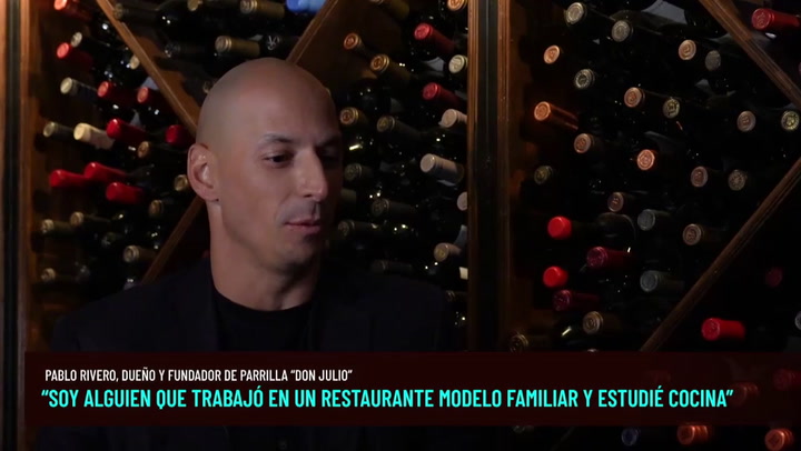 Pablo Rivero señaló que se formó en el trabajo de un restaurante de modelo familiar