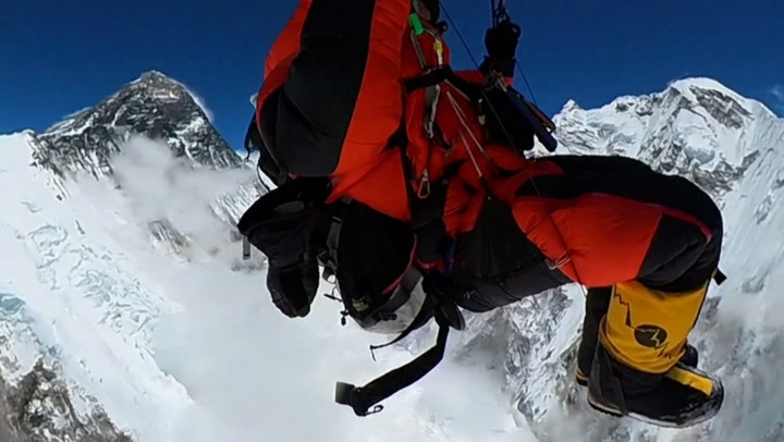Paraglider makes first legal flight off Mount Everest