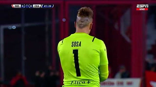 Sebastián Sosa salvó a Independiente por duplicado