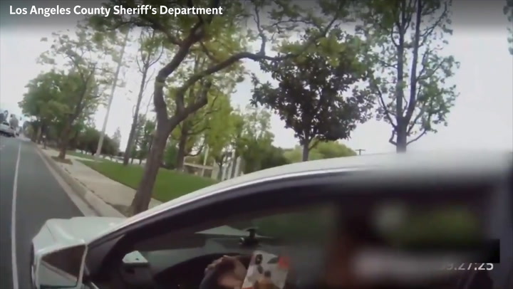 Woman launches racist attack on Latino cop in traffic stop: 'You’ll never be white'