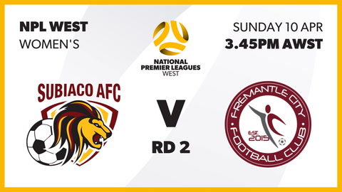 10 April - NPL WA Women's - Round 2 - Subiaco AFC v Fremantle City FC