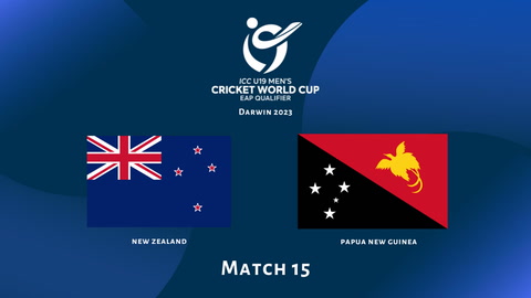 18 June - 2023 ICC U19s EAST ASIA PACIFIC WORLD CUP QUALIFIER - New Zealand v PNG