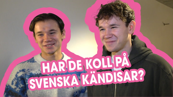 Hur bra koll har Marcus och Martinus på våra svenska kändisar?