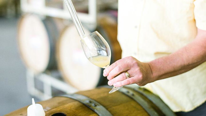 How does Chardonnay get that lusciously creamy mouthfeel? 