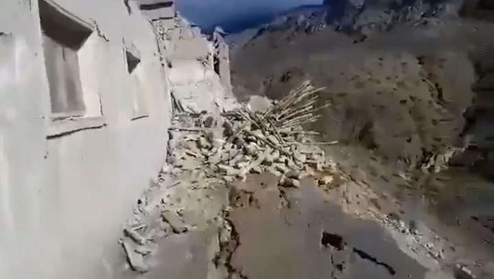Houses destroyed after 6.1 magnitude earthquake hits Afghanistan