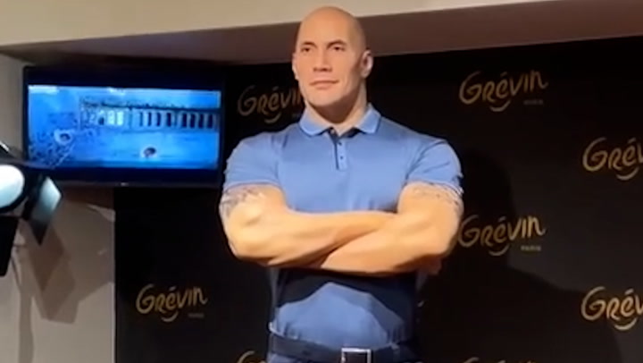 The Rock waxwork unveiled at French museum as actor asks for skin tone to be updated