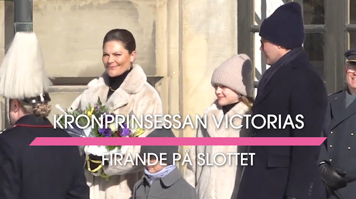 Kronprinsessan Victorias firande på slottet