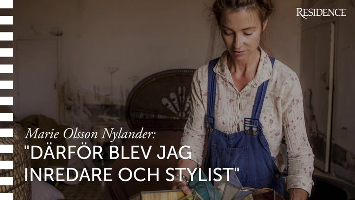 TV: Marie Olsson Nylander: Därför blev jag inredare och stylist