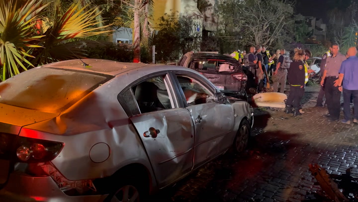 Devastating aftermath of rocket strike south of Tel Aviv