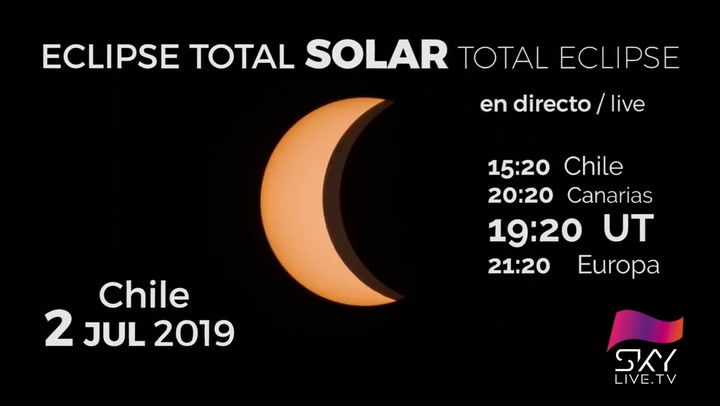 El próximo 2 de julio ECLIPSE TOTAL DE SOL en directo desde Cerro Tololo - Fuente: Youtube