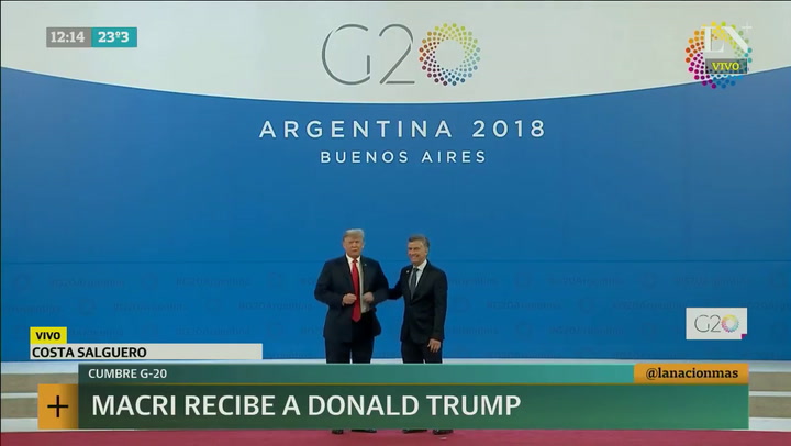 Cumbre del G20: el saludo entre Macri y Donald Trump
