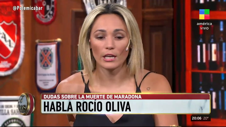 Roció Oliva habló de por qué no la dejaron entrar al velatorio de Diego Maradona - Fuente: América