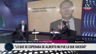 Sergio Berni: "Este es un Gobierno que destila odio contra el espacio político que lo encumbró hacia la presidencia"
