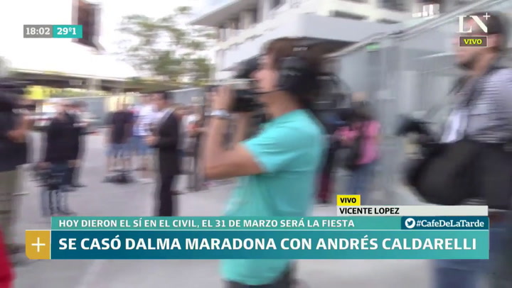 El casamiento de  Dalma Maradona y Andrés Caldarelli