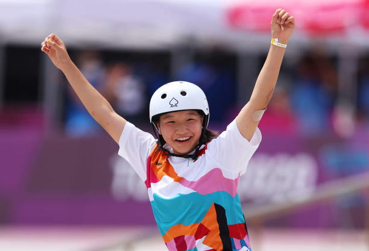Japan’s Momiji Nishiya becomes one of youngest Olympic gold medalists ever aged 13