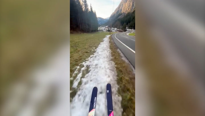 French ski slopes bare little snow amid warm winter conditions and sparse snowfall