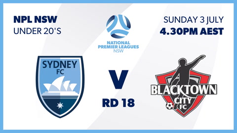 Sydney FC U20 v Blacktown City FC U20