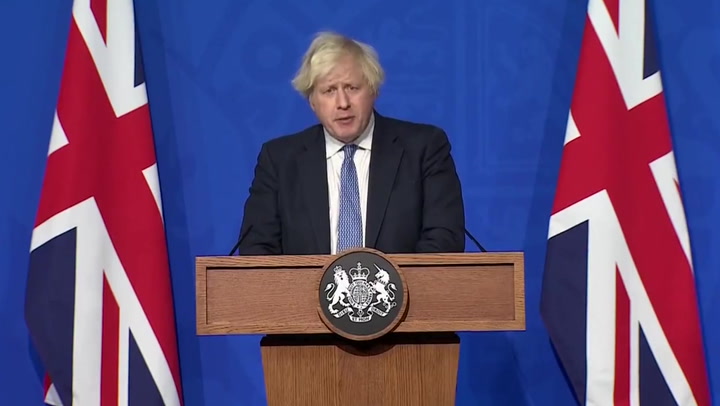 Boris Johnson announces return to home working and Covid passports for big events