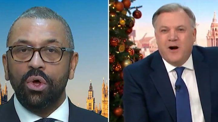 'No one knows what you just said': James Cleverly clashes with Ed Balls over Rwanda
