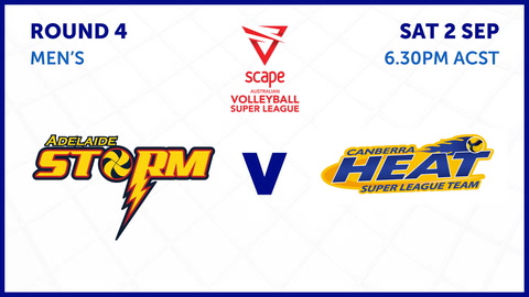 2 September - Super League Volleyball - Men's - Round 4 - Adelaide Storm v Canberra Heat