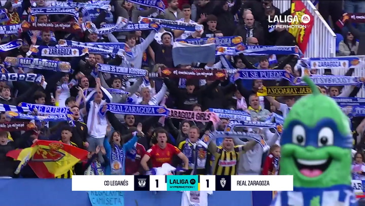 Legans 1-1 Zaragoza: resumen y goles | LaLiga Hypermotion (J37)