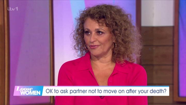Loose Women's Nadia Sawalha emotional as show discusses moving on after  partner's death - Daily Star