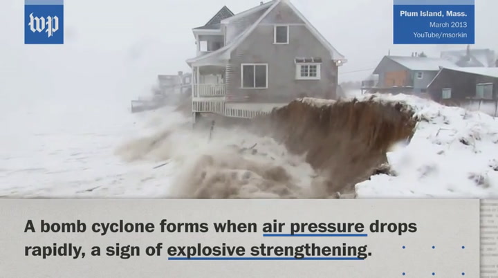 Alerta en Estados Unidos: qué es un “ciclón bomba” y cómo se forma