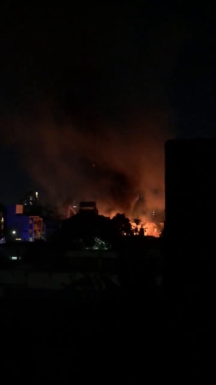 Incendio en un edificio de Villa Ortúzar