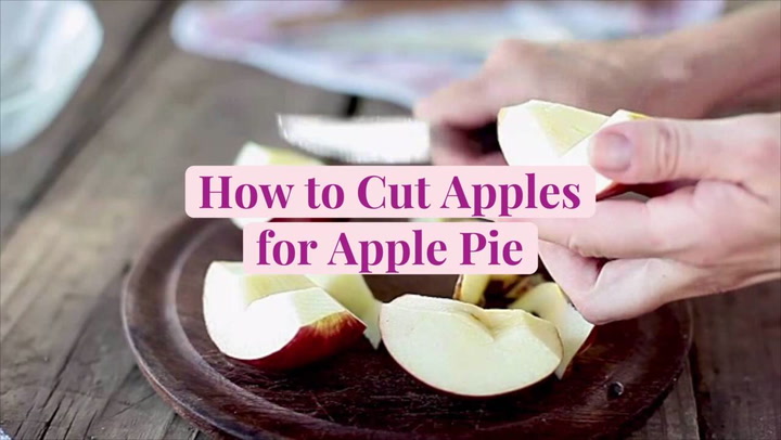 How To Cut Apples For Apple Pie 