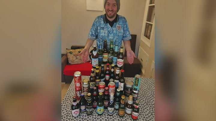 England fan goes viral after buying beer from every country playing in World Cup