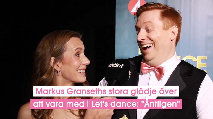 Markus Granseths stora glädje över att vara med i Let's dance: "Äntligen"