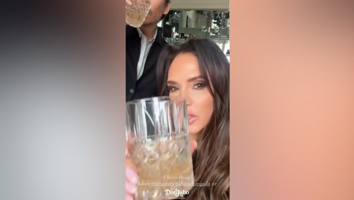 Victoria Beckham toasts Paris Fashion Week with shots of £160 tequila