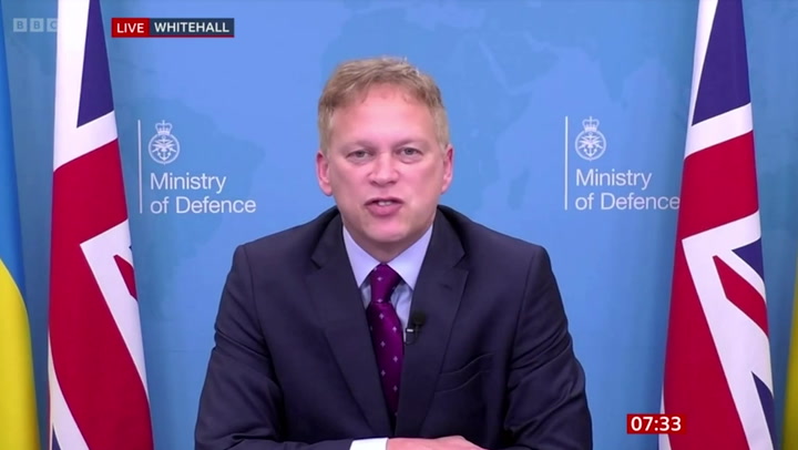 Defence Secretary Grant Shapps confirm transfer of two naval minehunters to Ukraine