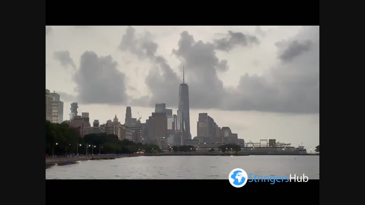 US: Lightning Strikes One World Trade Center In NYC As TS Henri Approaches